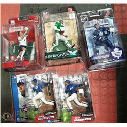 LOT OF 5 ASSORTED MCFARLANE COLLECTIBLE FIGURES