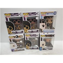 LOT OF SIX ASSORTED FUNKO POP FIGURES