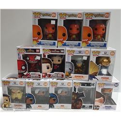 LOT OF 12 ASSORTED FUNKO POP FIGURES