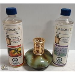 CERMIC "LAMP BERGER"  OIL LAMP WITH 2 OIL REFILLS