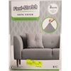 Image 1 : SOFA COVER FLEXI STRETCH 2 SEATER GREY
