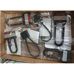 NEW KEYED CABLE LOCKS AND PADLOCKS.