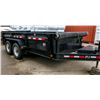 Image 2 : UNRESERVED 2011 PJ 14FT DUMP TRAILER TANDEM AXLE