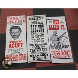 3 NASHVILLE POSTER - REX ALLEN, ROY ACUFF, STILL