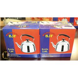 TWO HIGH QUALITY STAINLESS STEEL KETTLES