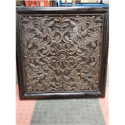 WOOD DECORATIVE WALL HANGING 27 X 27
