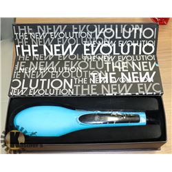 NEW EVALECTRIC BLUE STRAIGHT BRUSH STYLER