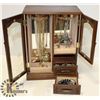 Image 1 : ESTATE JEWELLERY BOX WITH CONTENTS  14" HIGH,