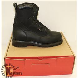 RED WING 8" ST. TOE/ WATER PROOF WORK BOOTS; MENS