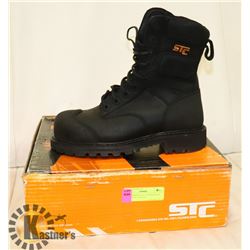 STC BARRIER CSA 8" WORK BOOT; MENS SIZE 6. BLACK