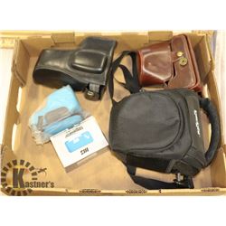 FLAT OF NEW CAMERA CASES  AND LENS COVERS