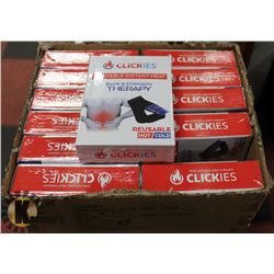 CASE OF 12 NEW CLICKIES HEAT PADS