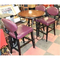 DECORATIVE METAL & WOOD PUB-STYLE