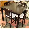 Image 1 : HIGH TOP KITCHEN TABLE WITH 4 CHAIRS, 42 X 42 X 36