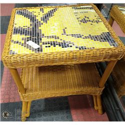 SMALL MOSAIC (YELLOW) TABLE WITH YELLOW BASE