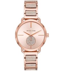 NEW MICHAEL KORS ROSE GOLD TONE WATCH MSRP $415