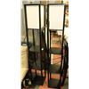 Image 1 : PAIR OF FLOOR LAMPS WITH 3 TIER SHELVES, 63" TALL