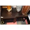 Image 1 : PAIR OF ESPRESSO COLOR END TABLES, 20 X 20 X 22