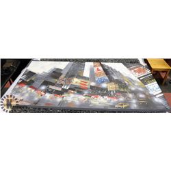 XLARGE CANVAS WALL ART - COLOURFUL 3-D