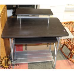 NEW 2 TONE BLACK AND GREY OFFICE DESK,36 X 24 X 30