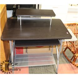 NEW 2 TONE BLACK AND GREY OFFICE DESK (NEW IN BOX)