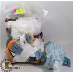 LOT OF 6 WEBKINZ "ADOPT A PET" COLLECTIBLE PLUSH