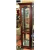 Image 1 : WOOD AND GLASS CURIO CABINET WITH LIGHT