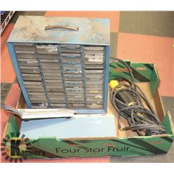 SORTER BIN WITH VARIOUS LIGHTS & TOOLS
