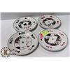 Image 1 : FOUR POKER PLATES VERY UNIQUE
