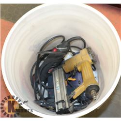 BUCKET OF AIR TOOLS & ELECTRIC TOOLS
