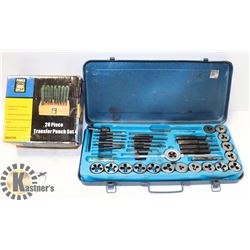 28PC TRANSFER PUNCH SET & A TAP & DIE SET