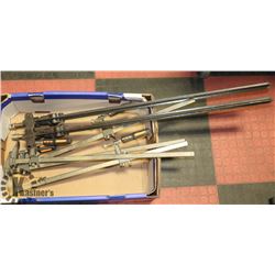 BOX OF WOOD CLAMPS