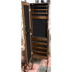 FREE STANDING JEWELLERY ARMOIRE WITH MIRROR 42"