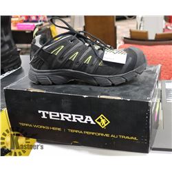 TERRA PANAMA CSA WORK SHOE; MENS SIZE 7. BLACK/
