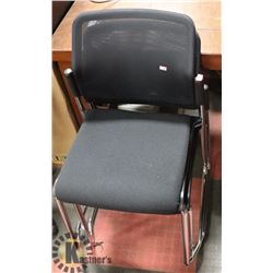 LOT OF 2 STACKING MESHBACK OFFICE CHAIRS