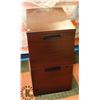 Image 1 : WOOD TONE 2 DOOR FILING CABINET