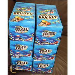 CASE WITH 6 BOXES OF 24 30GRAM CONTAINERS OF M&M