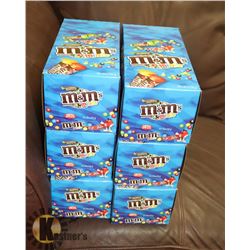 CASE WITH 6 BOXES OF 24 30GRAM CONTAINERS OF M&M