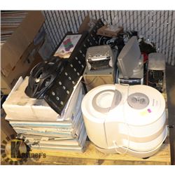 PALLET WITH MOSAIC TILE, ELECTRONICS AND MORE