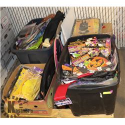 PALLET OF NEW HALLOWEEN DECOR AND COSTUMES AND