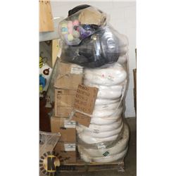 PALLET OF UNCLAIMED ABSORBANT SOCKS AND MORE