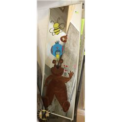 UNCLAIMED LARGE AMUSEMENT MIRROR