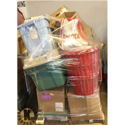 LARGE PALLET OF HOUSEHOLD MISC.