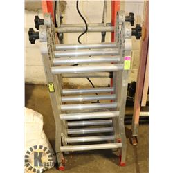 12FT ALUMINUM FEATHERLITE FOLDING STEP LADDER