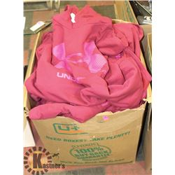 BOX OF UNDER ARMOUR SWEATERS