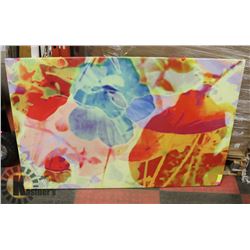 FLORAL CANVAS PICTURE, 31 X 47