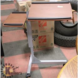 MOBILE REAL WOOD MULTI LEVEL WORKSTATION