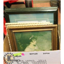 BOX OF VINTAGE PICTURES
