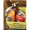 Image 1 : CRATE OF 3 MEDIUM FIRE EXTINGUISHERS