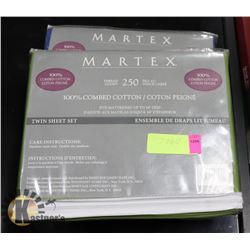 LOT OF 2 MATRIX TWIN SHEET SETS